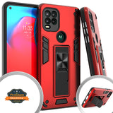 For Motorola Moto G Stylus 2021 5G Version with Built-in Slide Kickstand Shockproof Armor Heavy Duty Dual Layer [Military Grade] Protective Rugged Bumper  Phone Case Cover