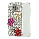 For Samsung Galaxy S21 Plus Bling Clear Crystal 3D Full Diamonds Luxury Sparkle Rhinestone Hybrid Protective Gold/ Pink/ Red Phone Case Cover