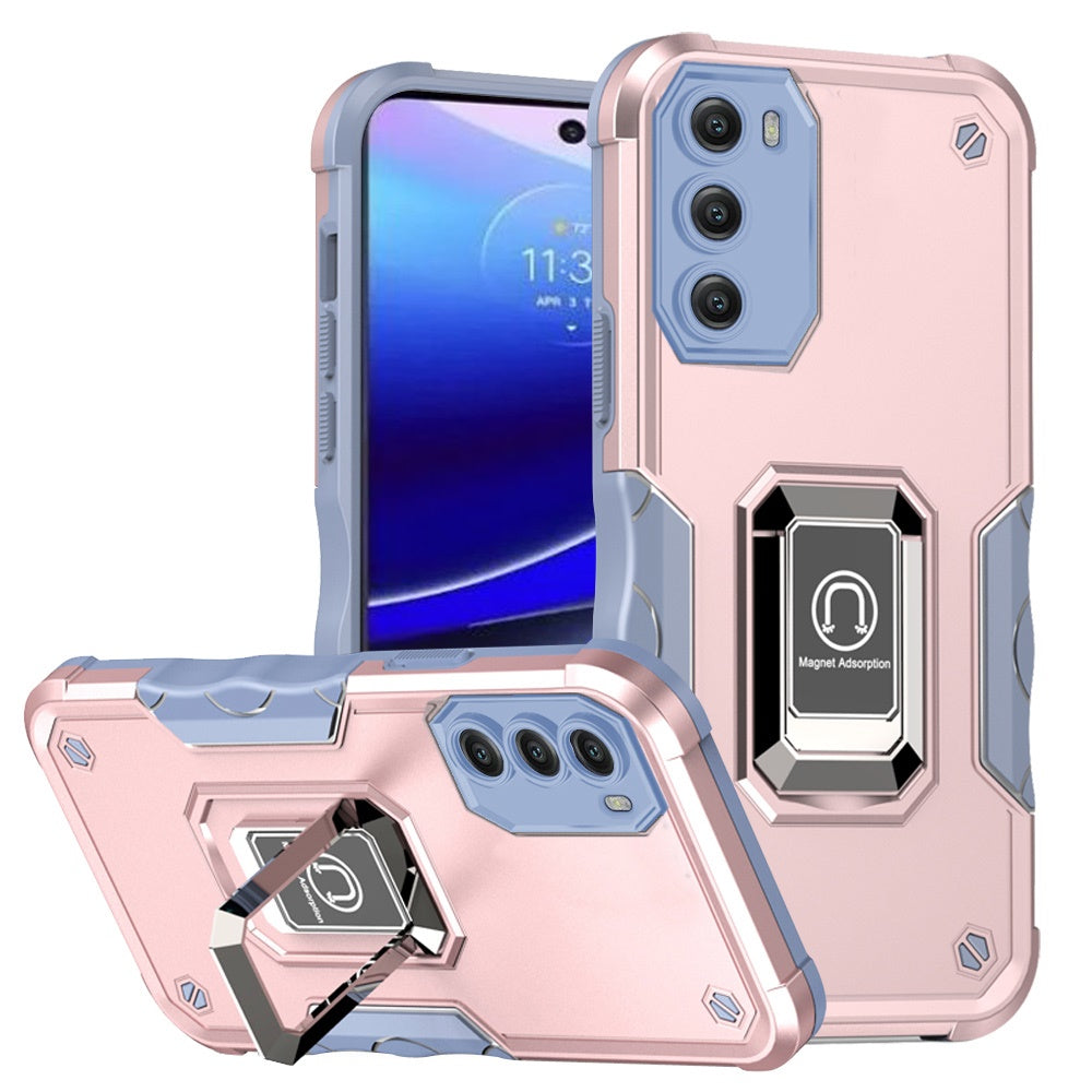 For Motorola Moto G Stylus 4G 2022 Hybrid Magnetic Ring Holder Stand Kickstand Heavy Duty Rugged TPU Silicone Shockproof  Phone Case Cover