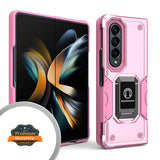 For Samsung Galaxy Z Fold 4 5G Heavy Duty Hybrid with Kickstand Ring Stand, Support Magnetic Car Mount Rugged TPU Shell  Phone Case Cover