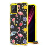 For T-Mobile Revvl 6 Pro 5G /Revvl 6 5G Fashion Pattern Design Shockproof TPU Frame and Hard PC Back Slim  Phone Case Cover