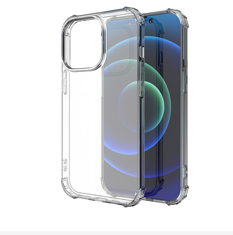 For Apple iPhone 11 Pro Max Hybrid Transparent Thick Pure TPU Rubber Silicone 4 Corners Gel Shockproof Protective Slim Back Clear Phone Case Cover