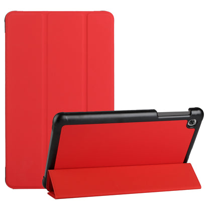 Case for Samsung Galaxy Tab A7 Lite (8.7 inch) Lightweight Trifold Stand Magnetic Closure PU Leather Hard Shell Folio Hybrid Protective Black Tablet Cover