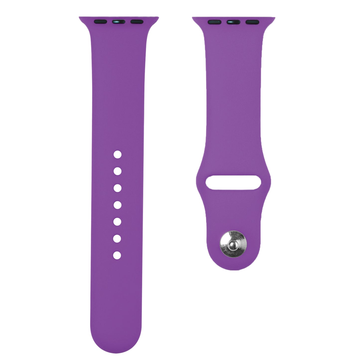 For Apple Watch Size 42/44/45mm Sport Bands Silicone Rubber TPU Replacement Band Strap for iWatch Series 7/SE/6/5/4/3/2/9  Phone Case Cover