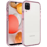 For Samsung Galaxy A53 5G Crystal Transparent Rugged Shockproof Hybrid PC+TPU Colorful Buttons Military Grade Protection Back  Phone Case Cover