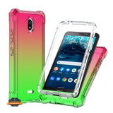 For Nokia C100 Hybrid 2in1 Front Bumper Frame Cover Square Edge Shockproof TPU + Hard PC Anti-Slip Heavy Duty  Phone Case Cover