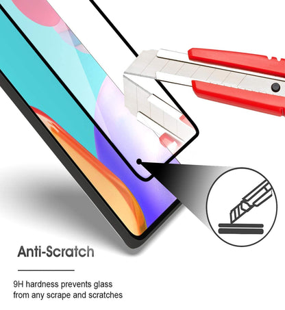 For Samsung Galaxy S23+ Plus Tempered Glass Screen Protector Full Cover Anti-Scratch Edge to Edge Black Rim Coverage 2.5D Clear Black Screen Protector