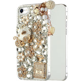 For Samsung Galaxy A03S Bling Clear Crystal 3D Full Diamonds Luxury Sparkle Transparent Rhinestone Hybrid Protective  Phone Case Cover