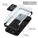 For Apple iPhone 13 /Pro Max Rugged Hybrid Armor with Magnetic Kickstand Ring Holder Anti-Shock Corner & Camera Protection  Phone Case Cover