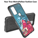 For Cricket Dream 5G Graphic Design Pattern Hard PC Soft TPU Silicone Protection Hybrid Shockproof Armor Rugged Bumper  Phone Case Cover