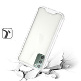 For Samsung Galaxy Note 20 Colored Shockproof Transparent Hard PC + Rubber TPU Hybrid Bumper Shell Thin Slim Protective Clear Phone Case Cover