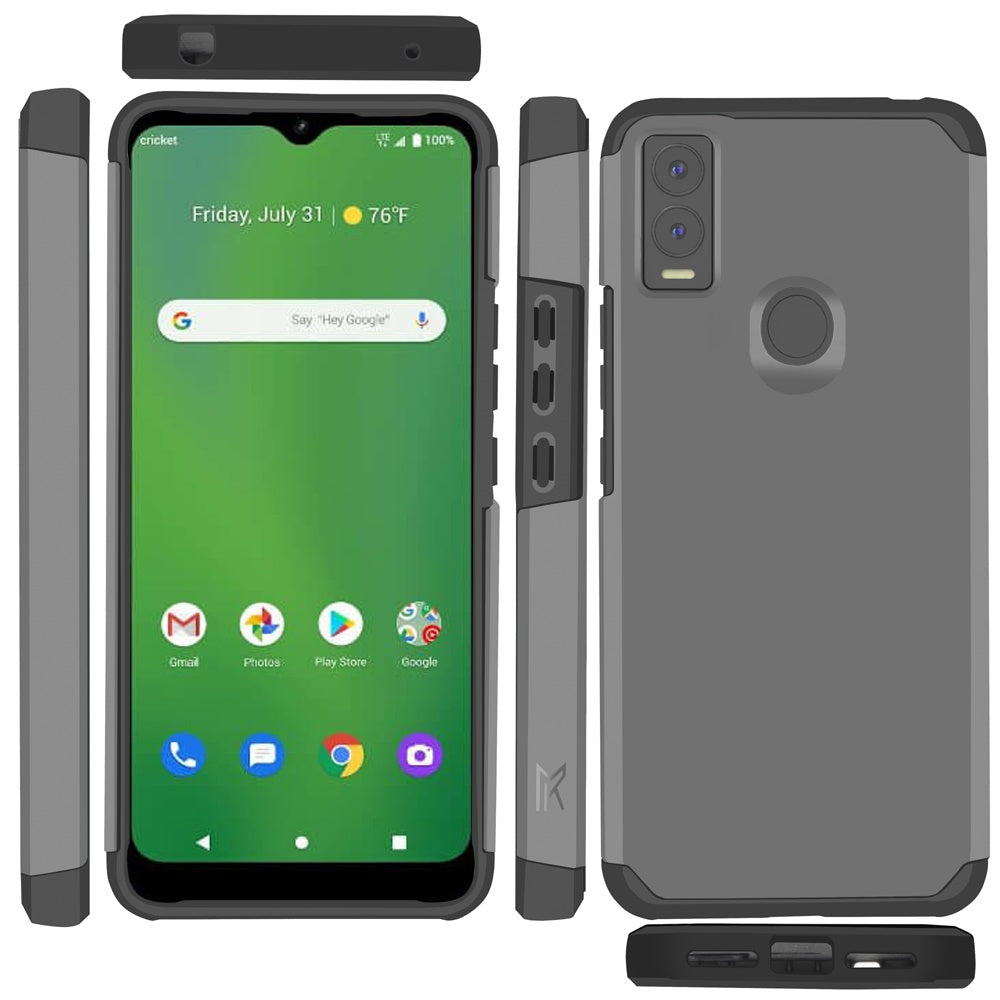 For Cricket Innovate E 5G (E Version 2022) Slim Protection Shock Absorption Hybrid Dual Layer Hard PC + TPU Rubber Frame  Phone Case Cover
