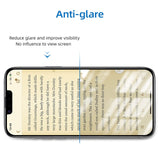 For Apple iPhone 13 /13 Pro (6.1") Matte Screen Protector Tempered Glass Anti-Glare & Anti-Fingerprint 9H Hardness, Case Friendly Clear Matte Screen Protector