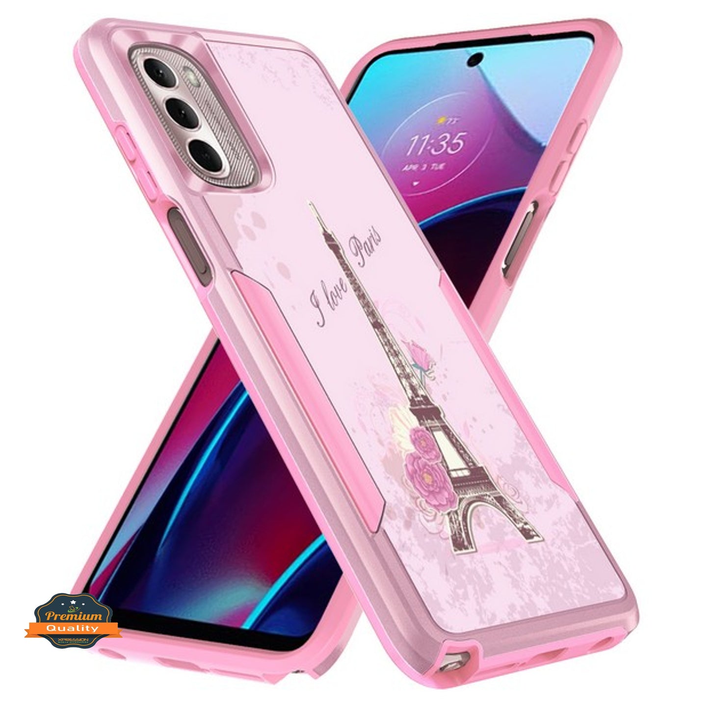 For Motorola Moto G Stylus 5G 2022 Pattern Design Hybrid Bumper Rugged Dual Layer Heavy-Duty Military-Grade Hard  Phone Case Cover