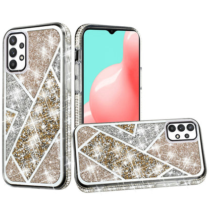 For Samsung Galaxy S22+ Plus Glitter Bling Diamond Rhinestone Sparkly Bumper Fashion Shiny Fancy Cases Hybrid Rugged  Phone Case Cover