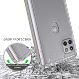 For OnePlus 10T 5G Hybrid Crystal Clear Transparent Shock-Absorption Bumper with TPU + Hard PC Back Frame  Phone Case Cover