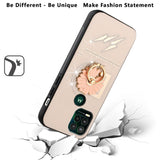 For Motorola Moto G Power 2021 Diamond Bling Sparkly Ornaments Engraving Hybrid Armor with Ring Stand Fashion  Phone Case Cover