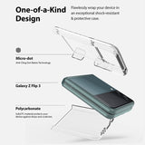 For Samsung Galaxy Z Flip 3 5G Ultra Thin Transparent Premium PC Hard TPU Full Protection Non-Slip Hybrid Shockproof Clear Phone Case Cover