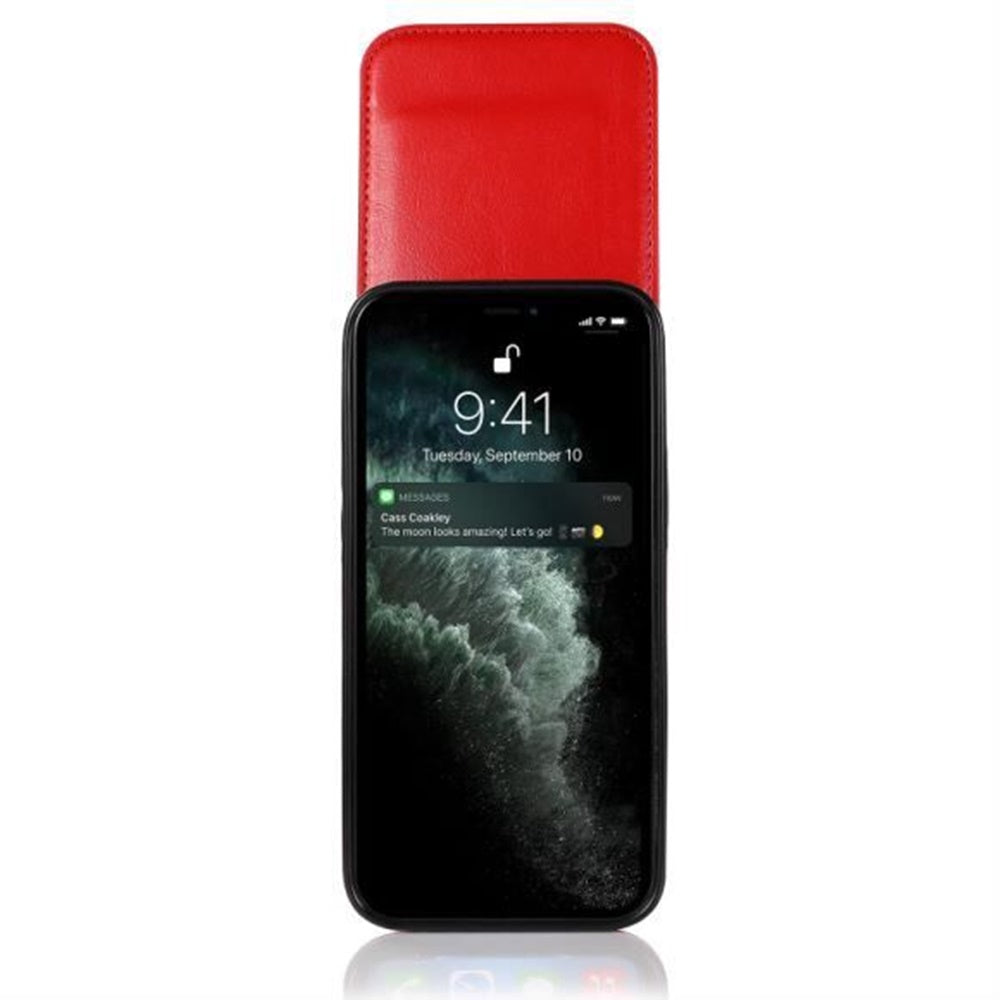For Apple iPhone 13 Pro Max Wallet Case with Credit Card Holder Vertical Leather Kickstand Magnetic Buttons Flip Pouch  Phone Case Cover