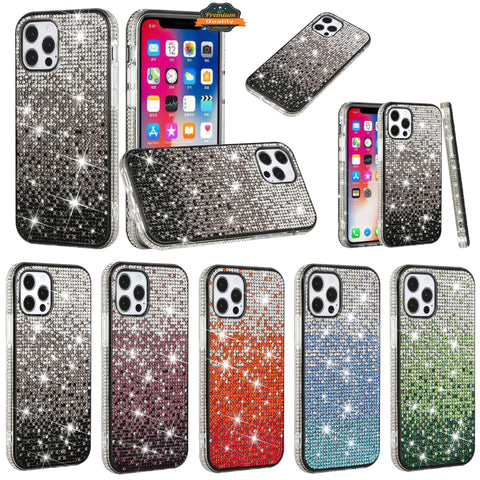 For Samsung Galaxy A53 5G Glitter Bling Ultra Thin Hybrid Sparkle Diamond Rhinestone Shiny Full Cover Crystal Stones Back  Phone Case Cover