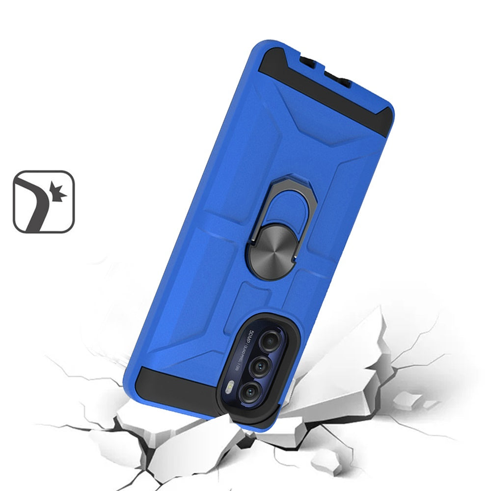 For Motorola Moto G Stylus 5G 2022 Hybrid Stand Kickstand Ring Holder [360° Rotating] Armor Dual Layer Hard TPU Rubber  Phone Case Cover