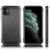 For Apple iPhone 13 /Pro Max Hybrid Tough Carbon Fiber Finish Dual Layer Slim Hybrid Shock Absorbing Hard PC Bumper Rugged Back  Phone Case Cover