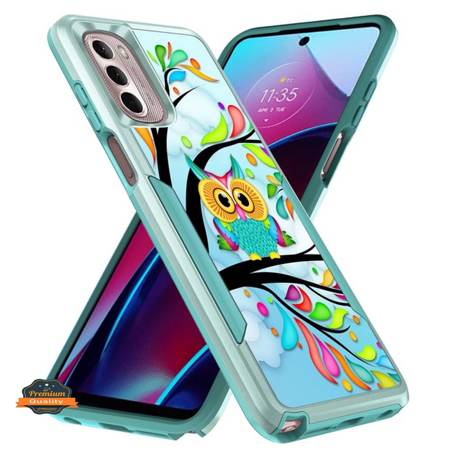 For Motorola Moto G Stylus 5G 2022 Pattern Design Hybrid Bumper Rugged Dual Layer Heavy-Duty Military-Grade Hard  Phone Case Cover