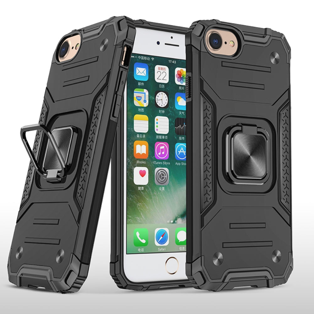 For Apple iPhone 14 /Plus Pro Max Hybrid Ring Kickstand for Magnetic Car Mount Rugged Slim Heavy Duty Shockproof  Phone Case Cover