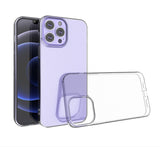 For Apple iPhone 13 /Pro Max Mini Hybrid Transparent Thick TPU Rubber Silicone Simple Basic Minimalistic Gel Shockproof Protective Slim Back  Phone Case Cover