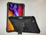 Case for Apple iPad Pro 12.9 inch (2021) Tough Tablet Strong with Kickstand Hybrid Heavy Duty High Impact Shockproof Protective Stand Black Tablet Cover