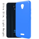 For AT&T Fusion Z, Motivate Hybrid Rubber Soft Silicone Gummy TPU Gel Candy Skin Flexible Skinny Slim Thin Protector  Phone Case Cover