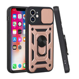 For Motorola Edge 2021 Hybrid Cases with Slide Camera Lens Cover and Ring Holder Kickstand Rugged Dual Layer Heavy Duty  Phone Case Cover