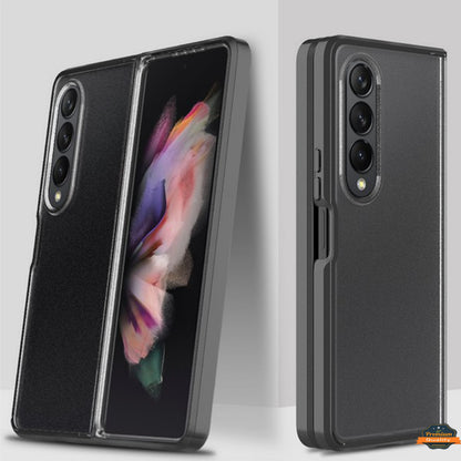 For Samsung Galaxy Z Fold 4 5G Transparent Full Body with Built-in Screen Protector Hard PC Ultra-Thin Shockproof Protective  Phone Case Cover