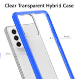 For Samsung Galaxy A33 5G Hybrid Slim Crystal Clear Transparent Shock-Absorption Bumper with TPU + Hard PC Back Frame  Phone Case Cover