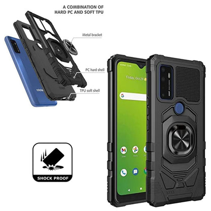 For Samsung Galaxy A23 5G Hybrid Magnetic Car Mount Ring Kickstand Stand Holder Armor Protective [Military Grade]  Phone Case Cover