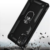 For Samsung Galaxy A03S Military Grade Heavy Duty Rugged Dual Layers Shockproof Hybrid Protection with Ring Kickstand  Phone Case Cover