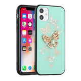 For Apple iPhone 13 Pro Max (6.7") 3D Diamond Bling Sparkly Glitter Ornaments Engraving Hybrid Armor Rugged Fashion  Phone Case Cover