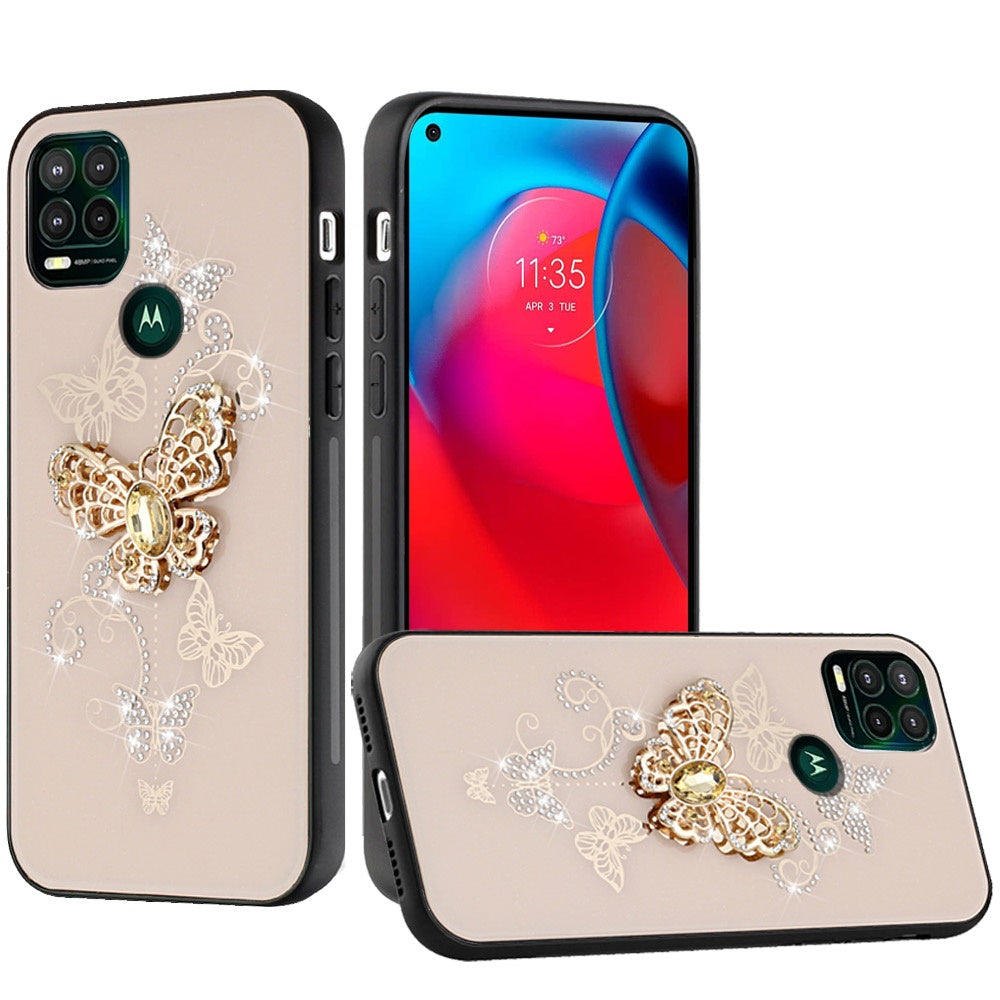 For Apple iPhone 11 (6.1")3D Diamond Bling Sparkly Glitter Ornaments Engraving Hybrid Armor Metal Fashion  Phone Case Cover