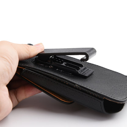 For Nokia C200 Vertical Leather Cell Phone Carrying Case Pouch with Belt Clip Holster Universal Tactical Phone Holder [Black]