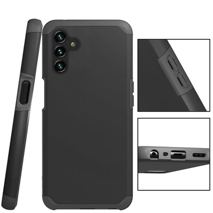 For T-Mobile Revvl 6 Pro 5G /Revvl 6 5G Shock Absorption Slim Tuff 2in1 Hybrid Dual Layer Hard PC and TPU Rubber Armor  Phone Case Cover