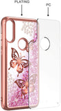 For Apple iPhone 13 /Pro Max Mini Quicksand Liquid Glitter Bling Flowing Sparkle Fashion Hybrid Rubber TPU and Chrome Plating Hard PC  Phone Case Cover