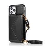 For Samsung Galaxy A33 5G Wallet Case Credit Card ID Holder Lanyard Detachable Neck Strap Protective Flip Slim PU Leather  Phone Case Cover