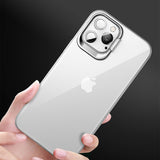 For Apple iPhone 13 /Pro Max Mini Hybrid Frosted Invisible Design Metal Kickstand Matte Semi- Transparent Ultra Slim Protective Tough  Phone Case Cover