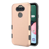 For LG K31 /Aristo 5/Fortune 3/Tribute Monarch / Phoenix 5 Hybrid Dual Layer Hard PC Cases Shockproof TPU Bumper Rose Gold Phone Case Cover
