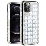 For Apple iPhone 13 /Pro Max Mini Fashion Luxury 3D Bling Diamonds Rhinestone Jeweled Shiny Crystal Glitter Hybrid TPU Bumper Hard  Phone Case Cover