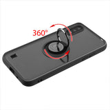 For Motorola Moto G 5G 2022 Clear Transparent Hybrid PC with Magnetic Ring Stand, Detachable Frame Bumper  Phone Case Cover