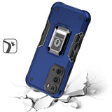 For Motorola Moto Edge (2022) Hybrid Cases with Magnetic Ring Holder Stand Kickstand Heavy Duty Rugged Shockproof  Phone Case Cover