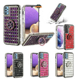 For Apple iPhone 8 Plus/7 Plus/6 6S Plus Luxury 3D Bling Diamonds Rhinestone Jeweled Crystal Hybrid with Ring Stand Holder  Phone Case Cover