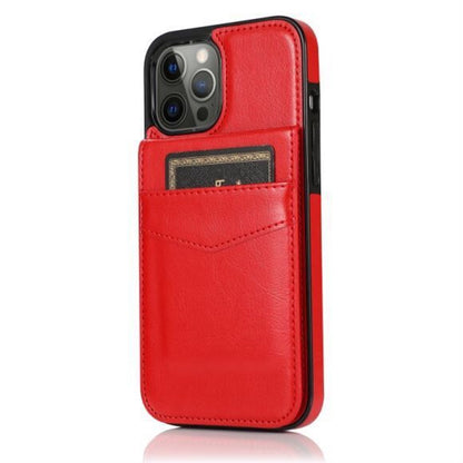 For Apple iPhone 14 Pro (6.1") Wallet Case with Credit Card Holder Vertical Leather Kickstand Buttons Flip Pouch  Phone Case Cover