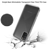 For Samsung Galaxy A02S Hybrid Transparent TPU Rubber Silicone Simple Basic Minimalistic Gel Shockproof Protective Slim Back Clear Phone Case Cover